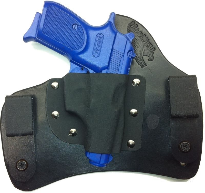 Bersa Thunder 380 IWB Concealment Hybrid Leather Kydex Holster Black 