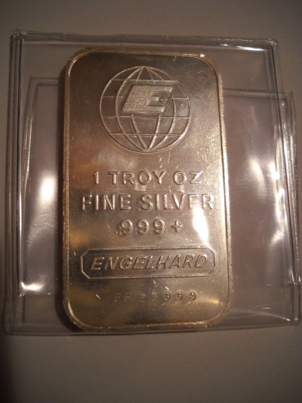 oz Engelhard Bar 999 Fine Silver Bar Big E