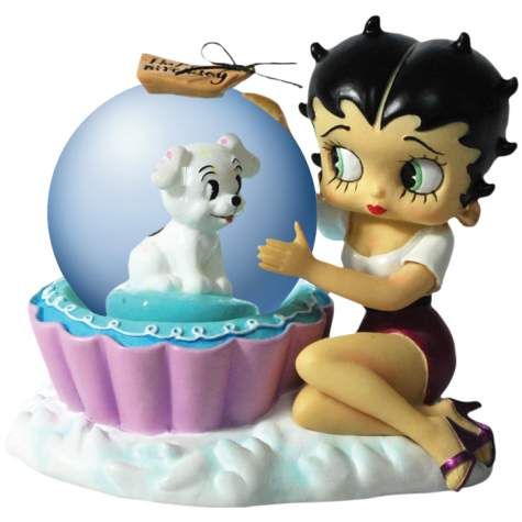 Betty Boop Cupcake Betty Small Waterglobe Snowglobe 20134 Globe