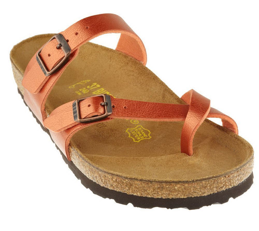 Birki Birkenstock COPPER MAYARI cross strap toe loop sandal SZ 9 EUR 