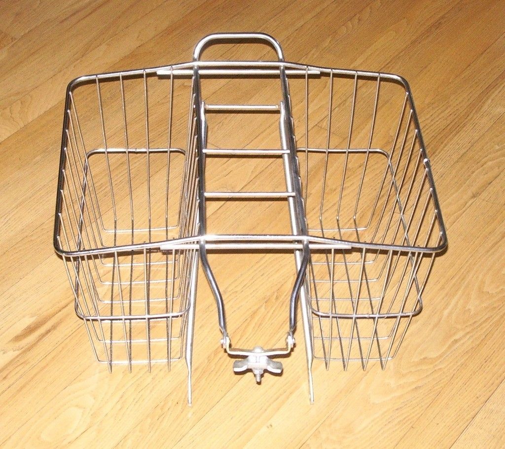 Wald 520 Wire Bicycle Double Rear Carrier Basket