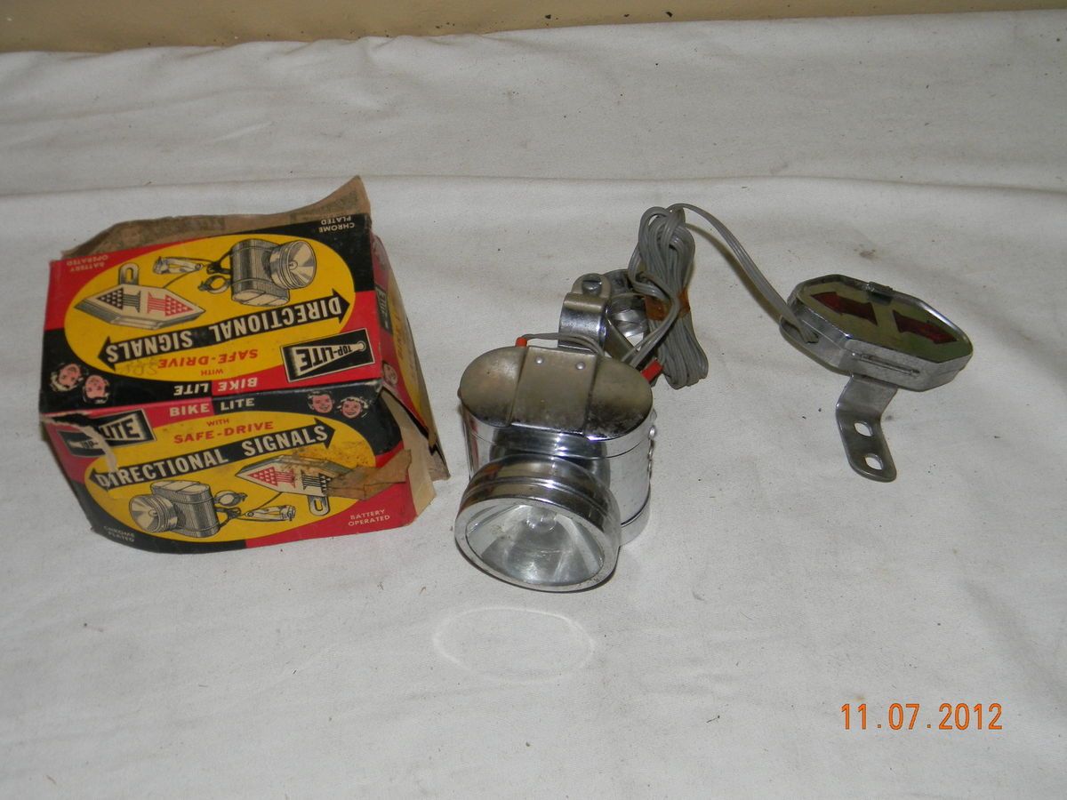 Vintage Top Lite Bicycle Lantern w Turn Signals w Box Schwinn Wizzer 