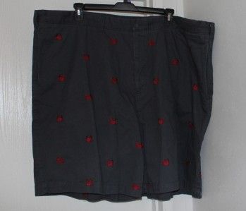 oak hill gray w red crabs shorts 56 new