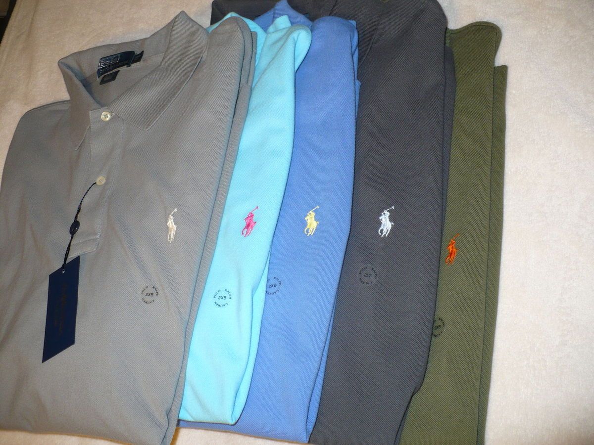 New Ralph Lauren Polo Mens Shirt Big Tall Sz Size XLT 2X 3X 4X s s RL 