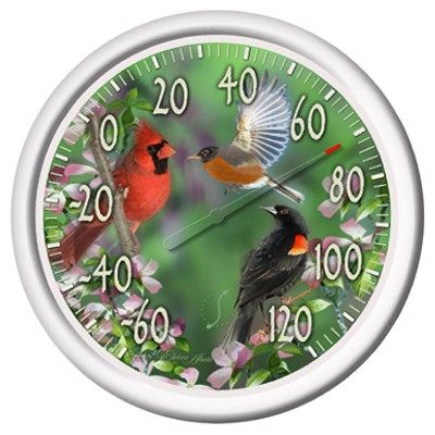 13 Inch Birds Outdoor Thermometer 90007 217  Taylor Precision