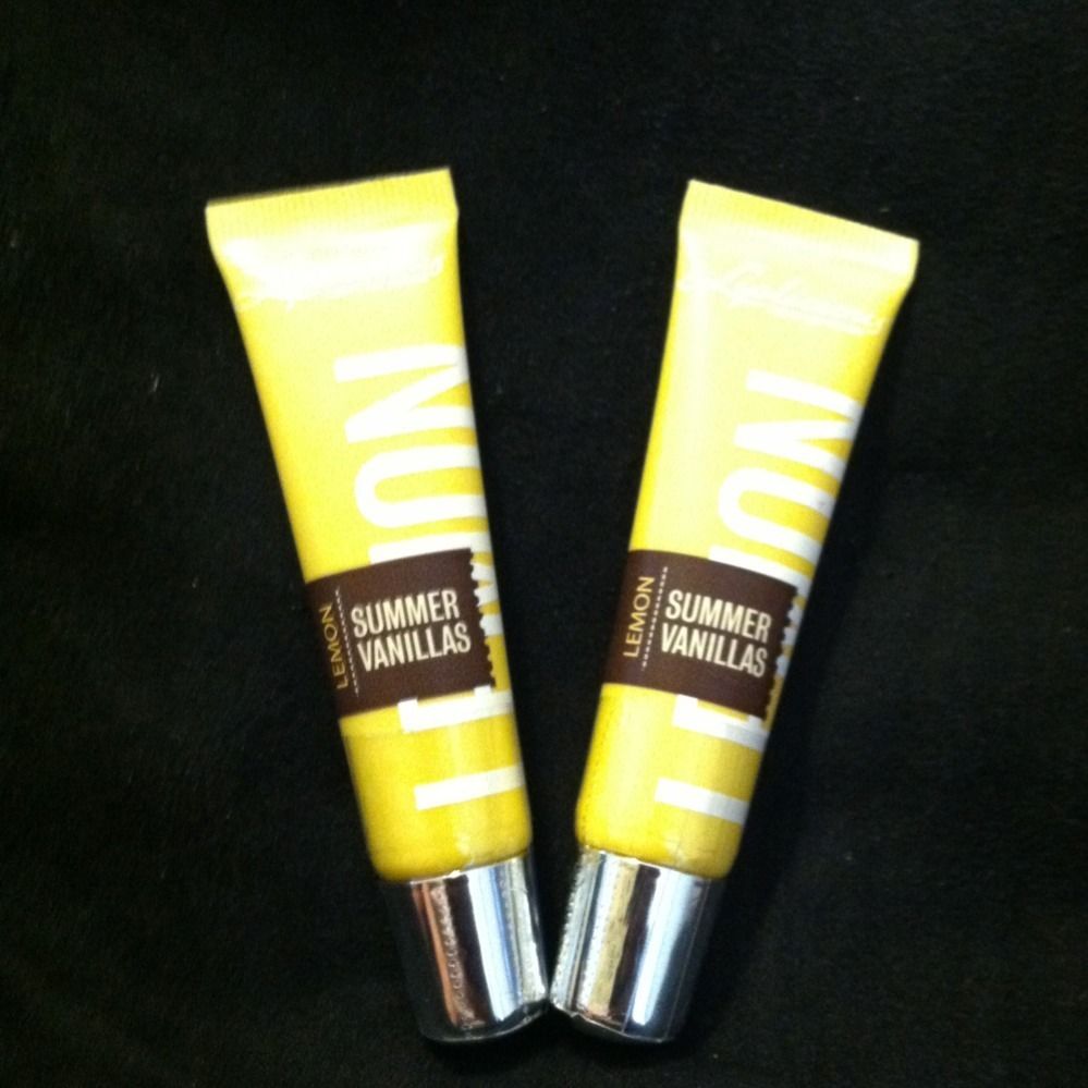 Bath & and Body Works CO Bigelow Lemon Vanilla Lip Gloss x 2