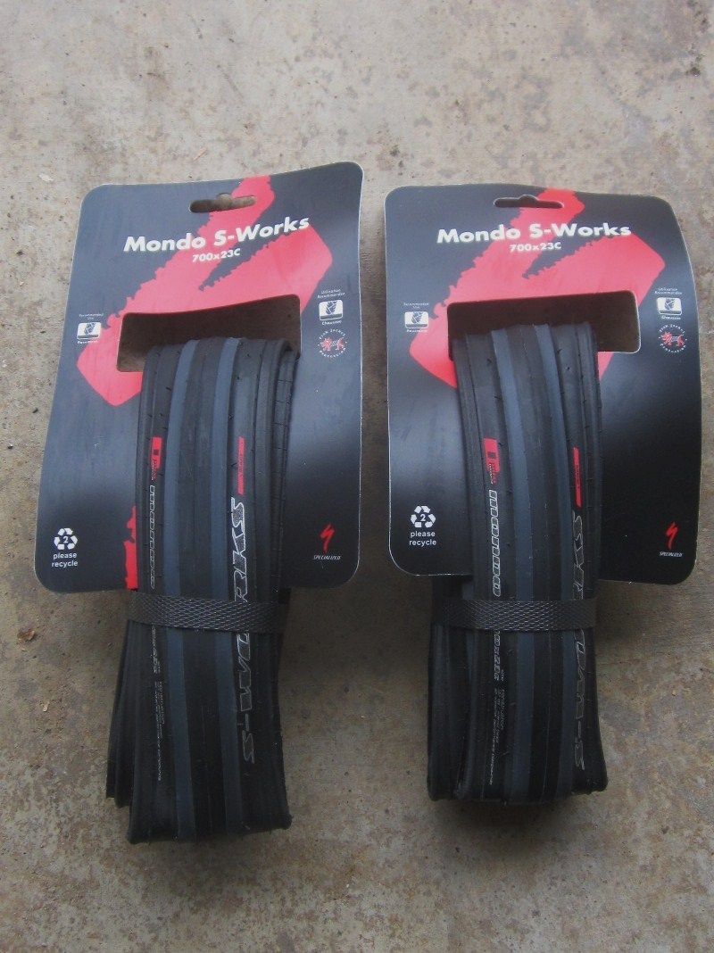 SPECIALIZED MONDO S WORKS SET OF TWO 700 X 23C FOLDING ROAD BIKE TIRES 