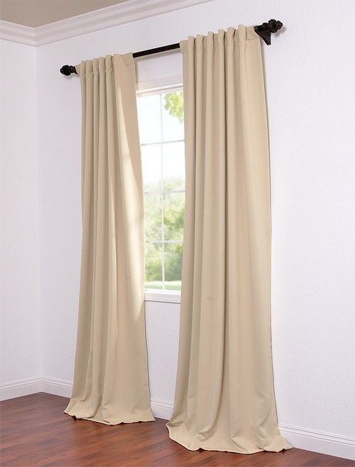biscotti pole pocket blackout curtains drapes luxurious affordable 