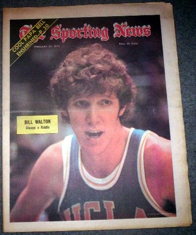 UCLA Bruins Basketball 1974 Bill Walton Cover Feature No Label 