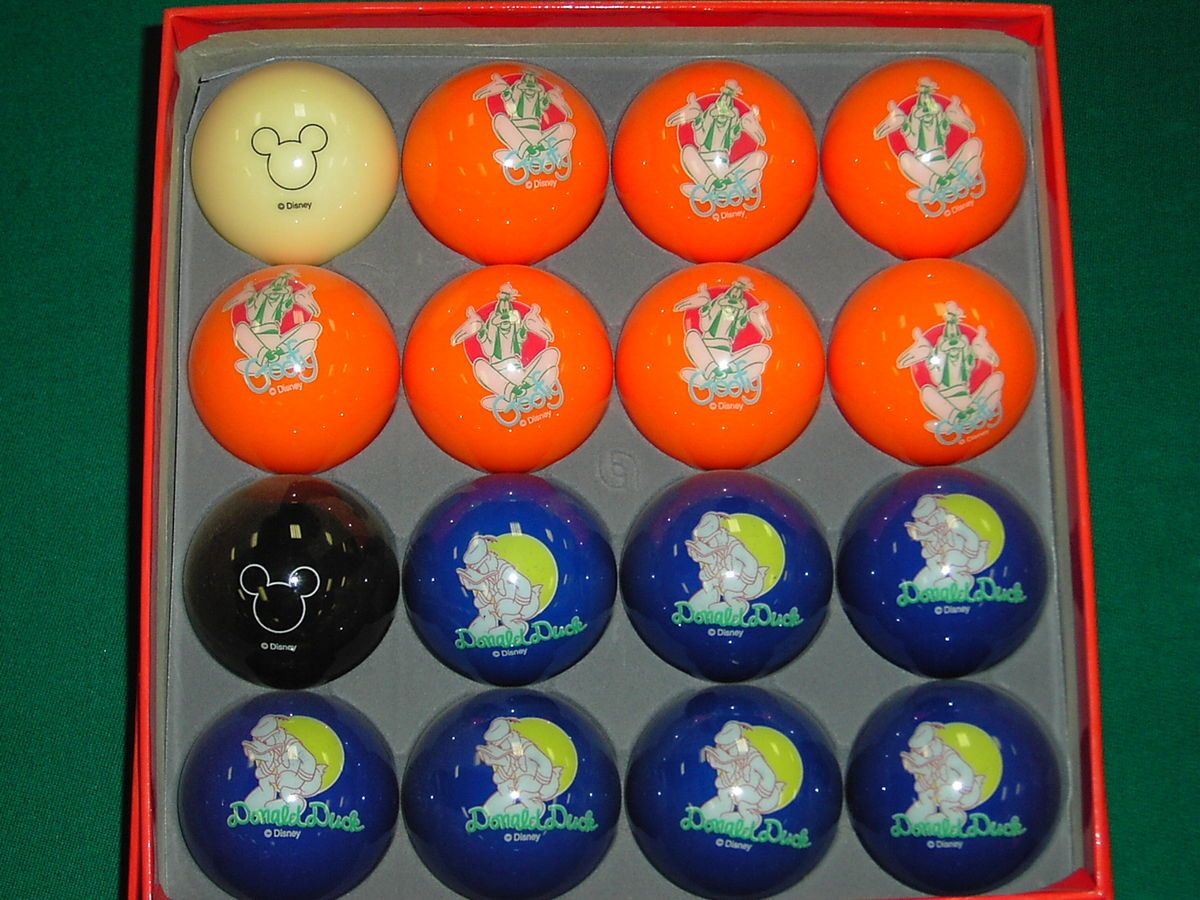 DISNEY Billiard Pool Balls by Aramith Belgian Billiard Balls