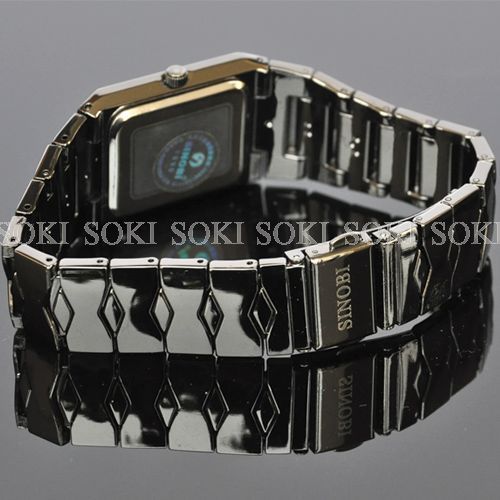   Classic Mens Analog Quartz Black Steel Wrist Band GIFT Watch M39