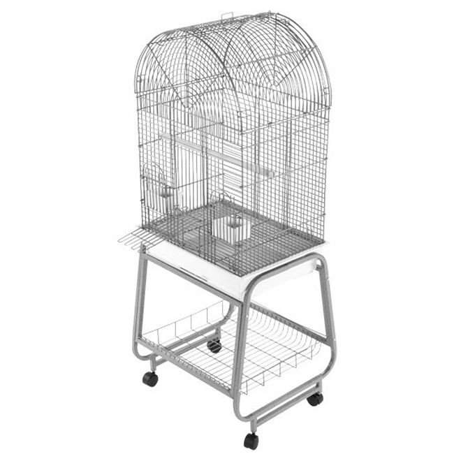 description bird cage top opens into play top horizontal side