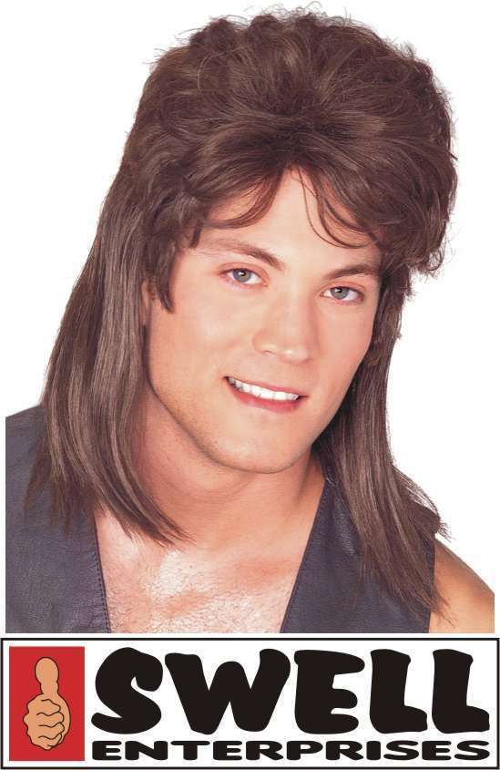 Wig Mullet Brown Adult Billy Ray Cyrus Redneck