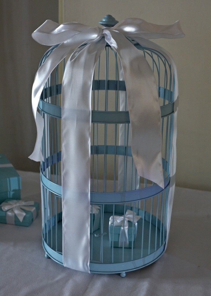 Wedding Bird Cage for Cards Tiffany Inspired Decorative Bird Cage