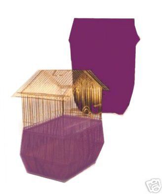 New Sheer Guard Bird Cage Skirt Purple Medium