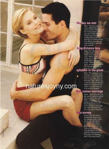 Josie Bissett Rob Estes clipping Sexy Couple Huggin