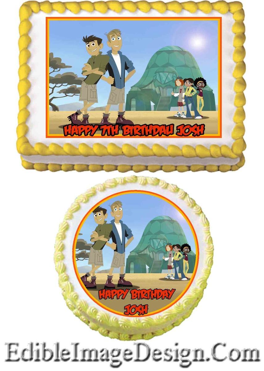 Wild Kratts Edible Birthday Party Cake Image Cupcake Topper Favor 