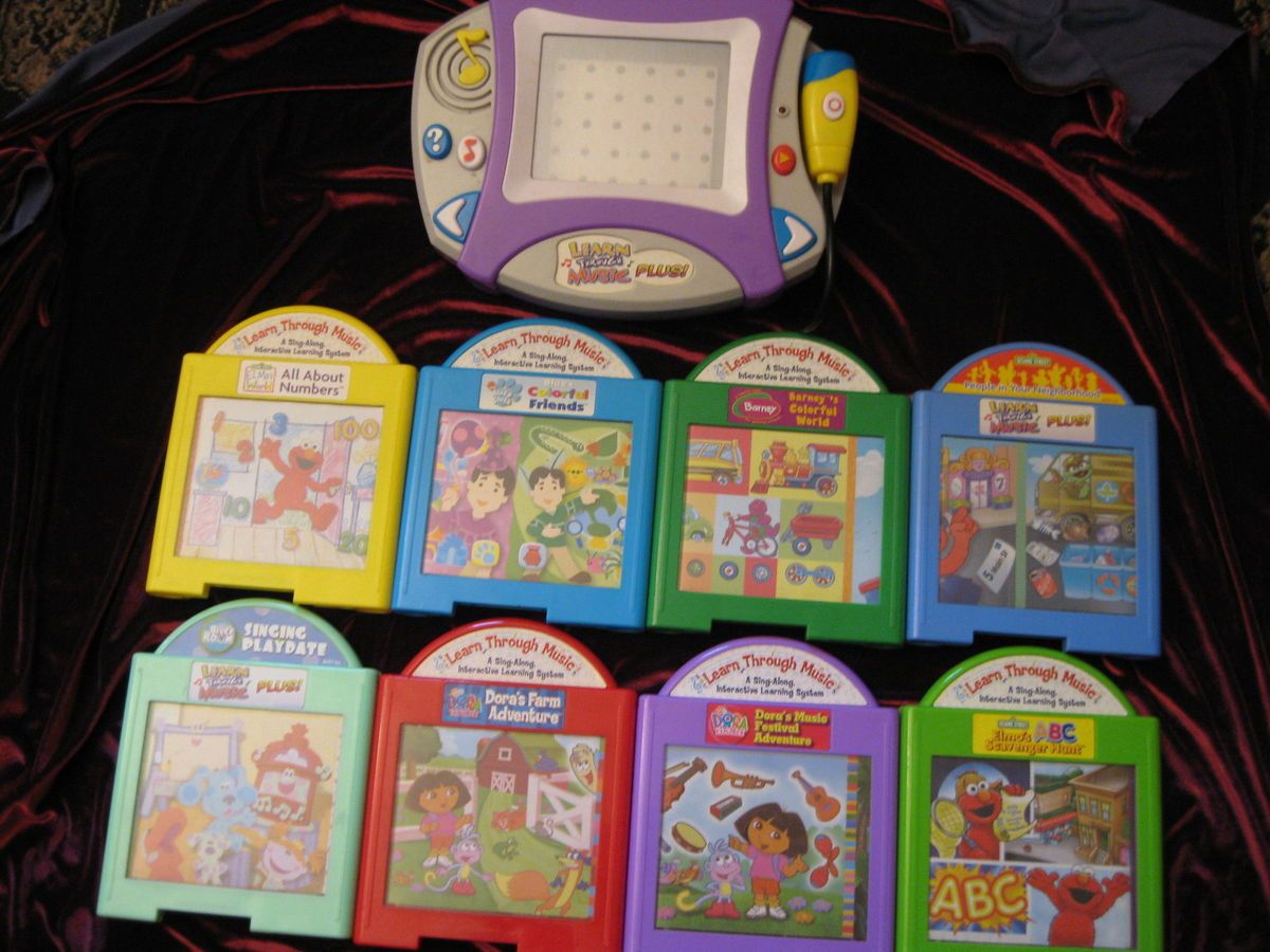 Learn through Music HUGE LOT System 8 Cartridges MIC Fisher Price Thru 