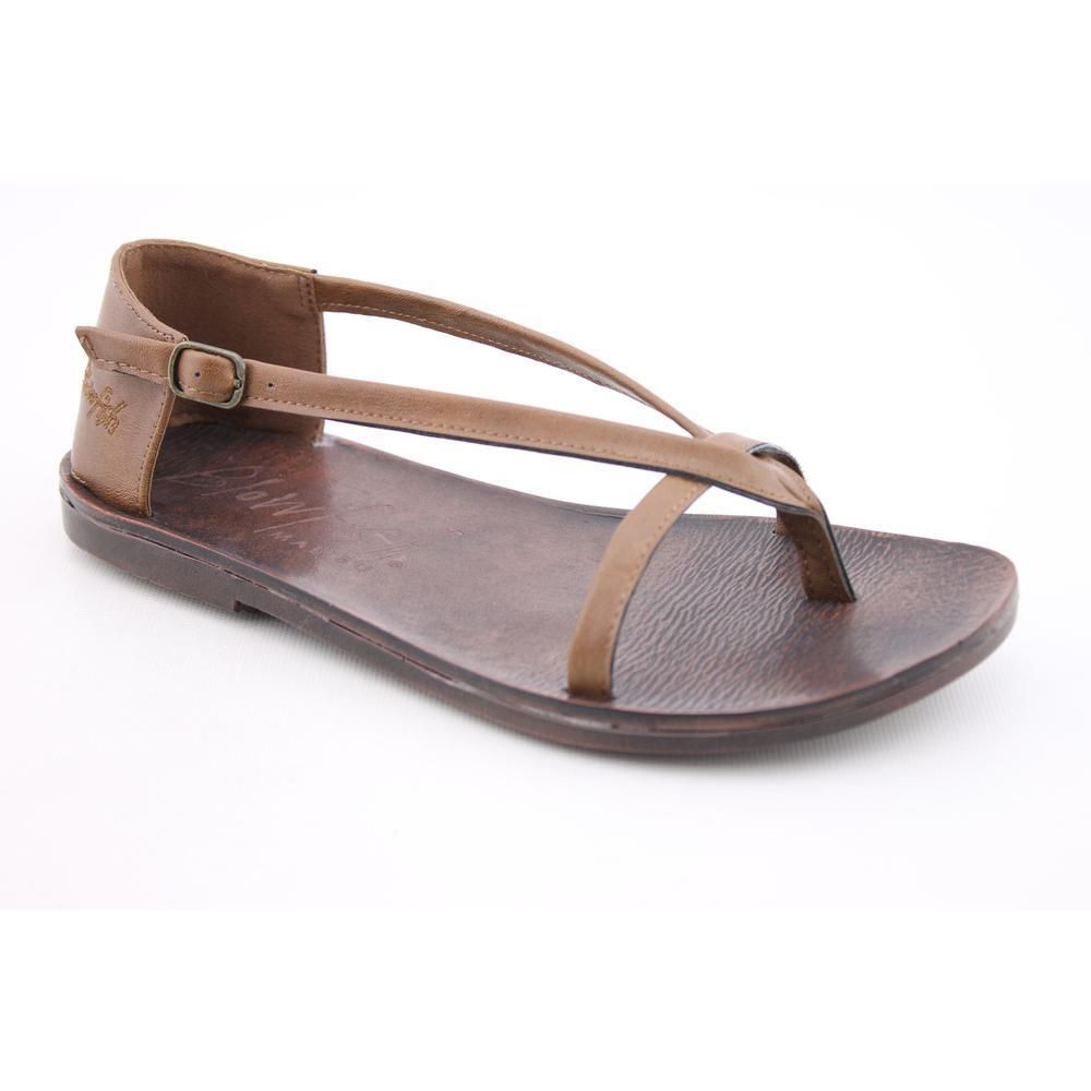 Blowfish Monica Womens Size 7 5 Brown Synthetic Flip Flops Sandals 