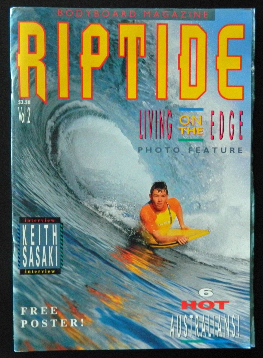 Riptide issue #2 1990 Vintage Bodyboarding Aust Magazine Rare