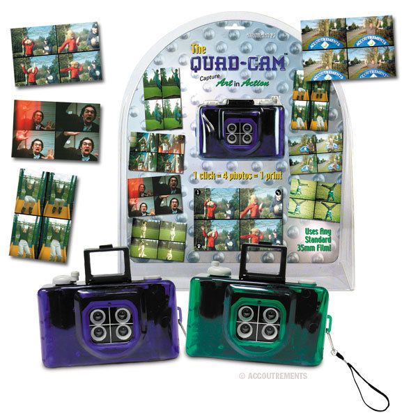   Quad Camera LOMO Lomography Green or Blue Film 839228002622