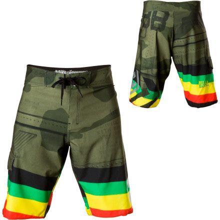 Billa Bong Blackhawk Camo Rasta Platinum Zero Gravity Stretch Board 