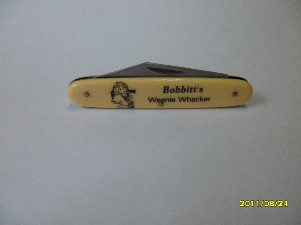  Bobbitt's Weenie Whacker Novelty Knife Black