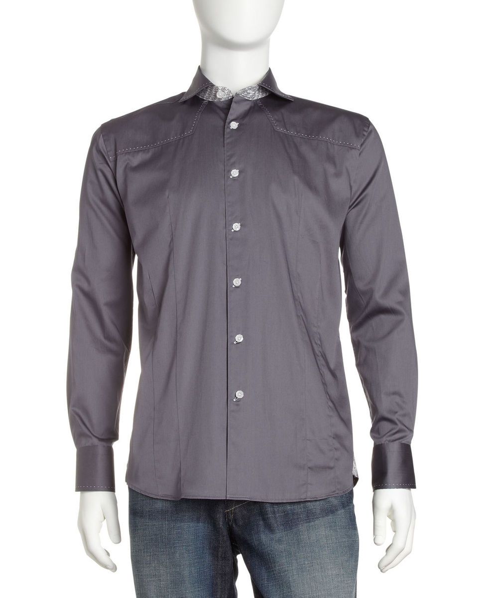  Bogosse Pickstitch Trim Shirt