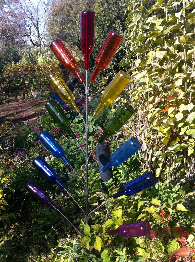 Bottle Tree 6ft Tall Holds 13 Bottles Made in The USA