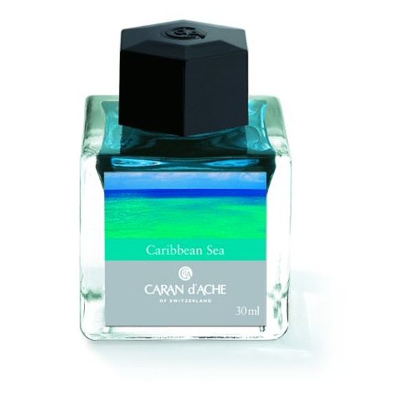   notebooks caran d ache bottled ink 30ml caribbean sea turquosie