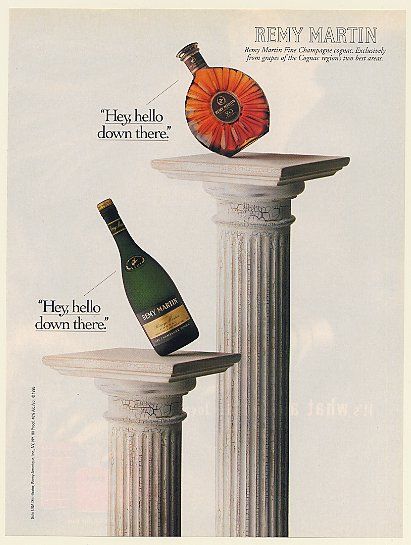   Fine Champagne Cognac XO Special VSOP Bottles Hello Print Ad