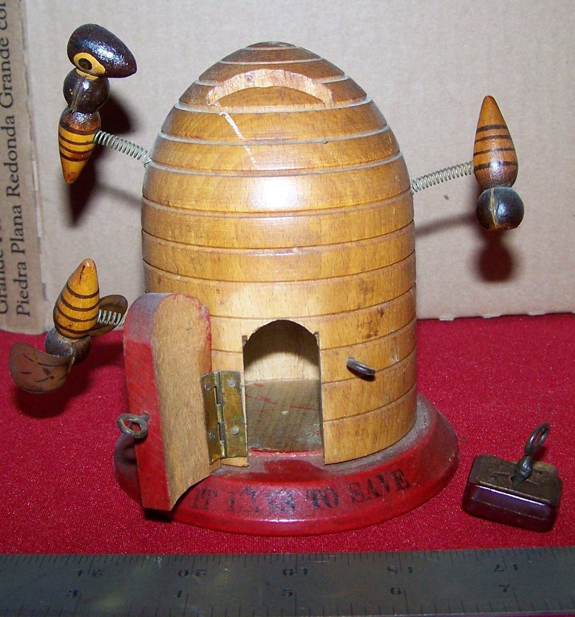  Wooden Bee Hive Bank