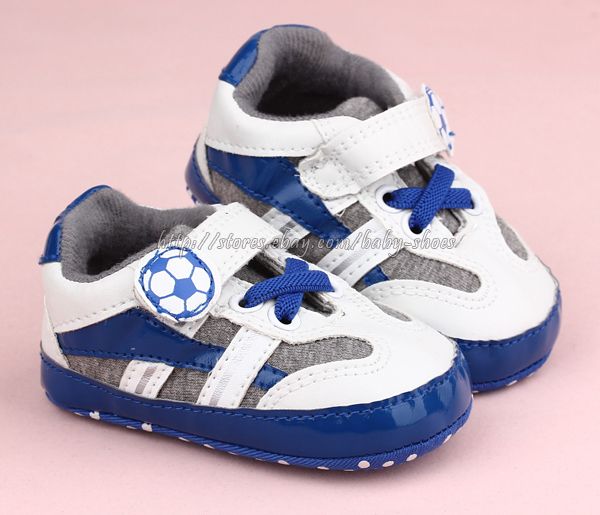 Toddler Baby Boys Football Crib Shoes Soccer Trainer Size Newborn to 