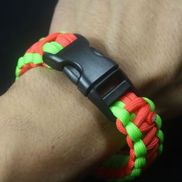 Paracord 550 7 Strand Weave Survival Bracelet w Buckle