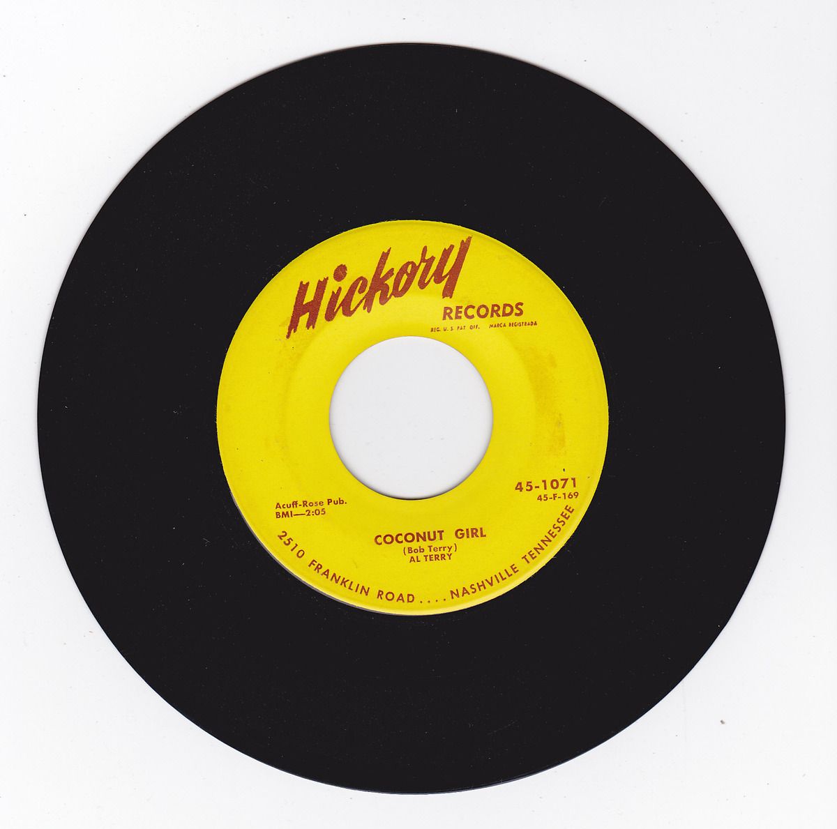 Hear Country Bopper Rockabilly Guitar Breaks 45 Al Terry 2 Sider 