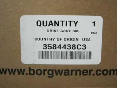 3584438C3 Fan Drive Spin on Borg Warner SA85 Brand New