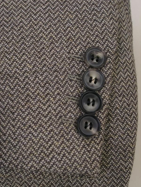 Hugo Boss Rossellini Tweed Blazer Gray Rossellini Italy Wool 42R 