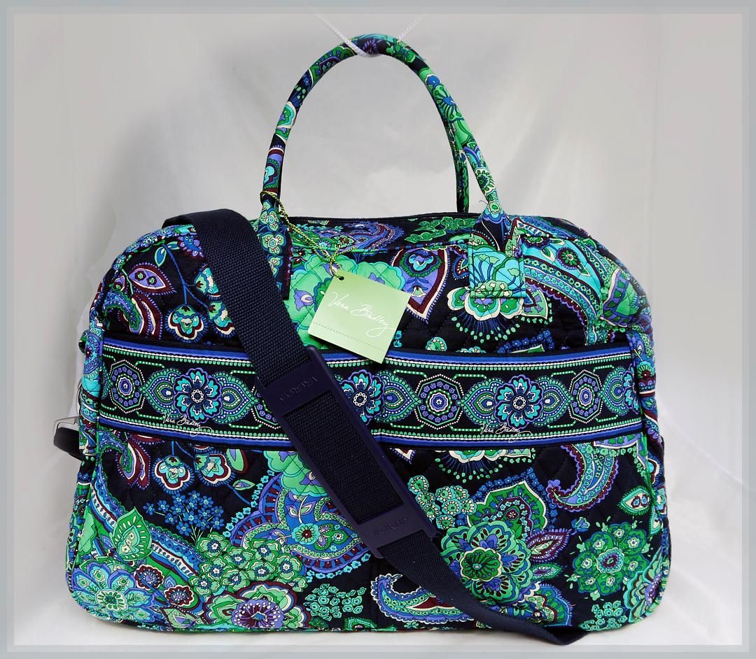 VERA BRADLEY WEEKENDER ~ TRAVEL ORGANIZATION MADE BEAUTIFUL ~ Blue 