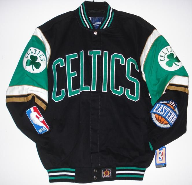 Size M NBA Boston Celtics Cotton Twill Jacket New JH Design M