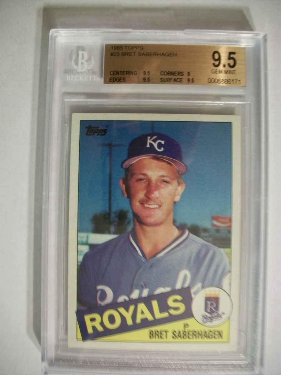 Bret Saberhagen 1985 Topps 23 BGS Gem Mint 9 5 Rookie