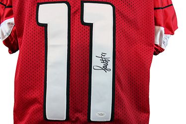 Larry Fitzgerald Autographed Arizona Cardinals Football Jersey JSA COA 