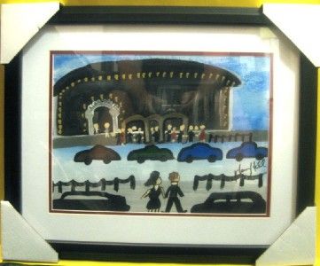 ORIGINAL HENRY HILL FRAMED PAINTING GOODFELLAS AUTO SIGNED COPA CABANA 