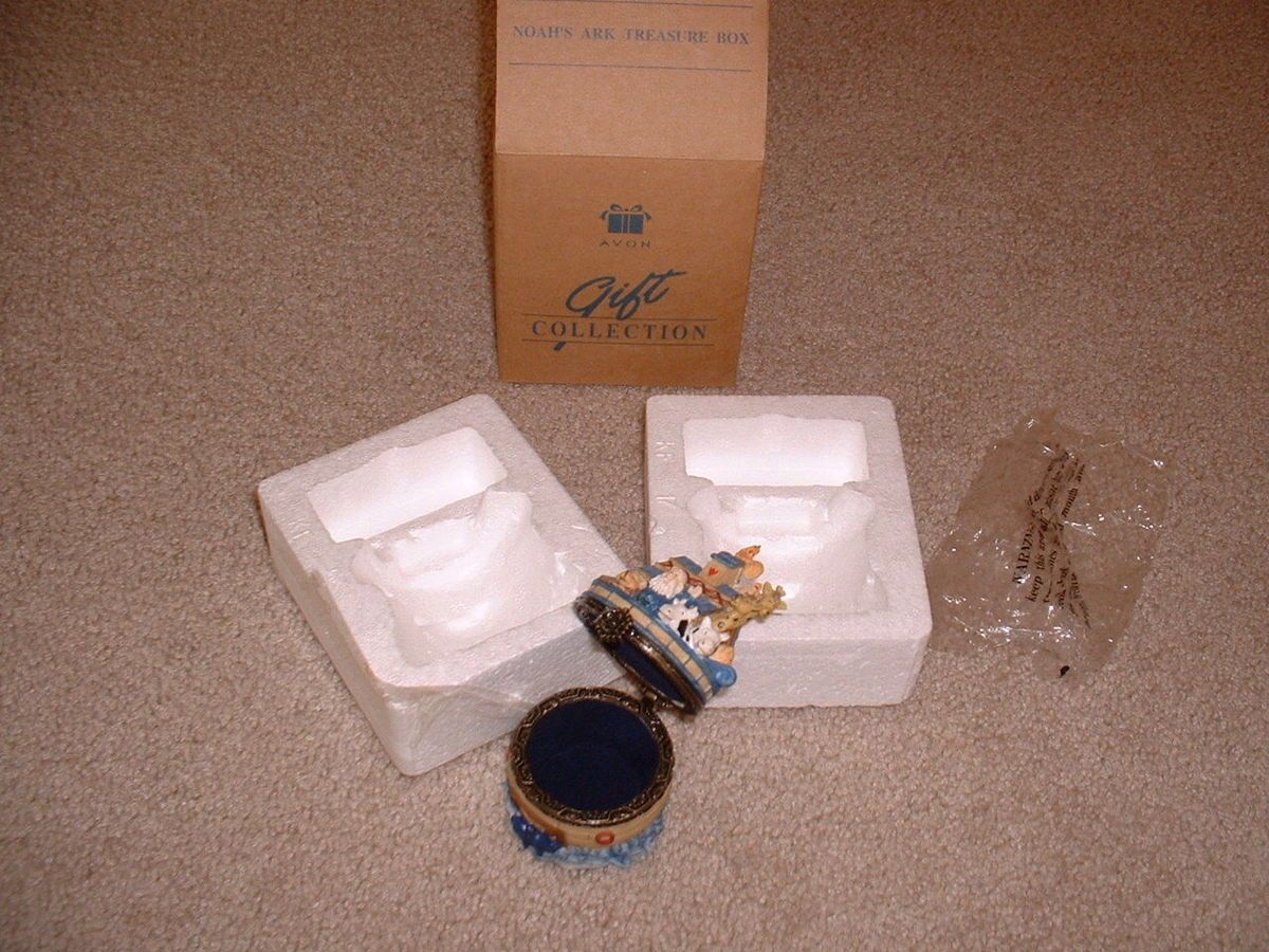 Avon Gift Collection Noahs Ark Treasure Box Trinket