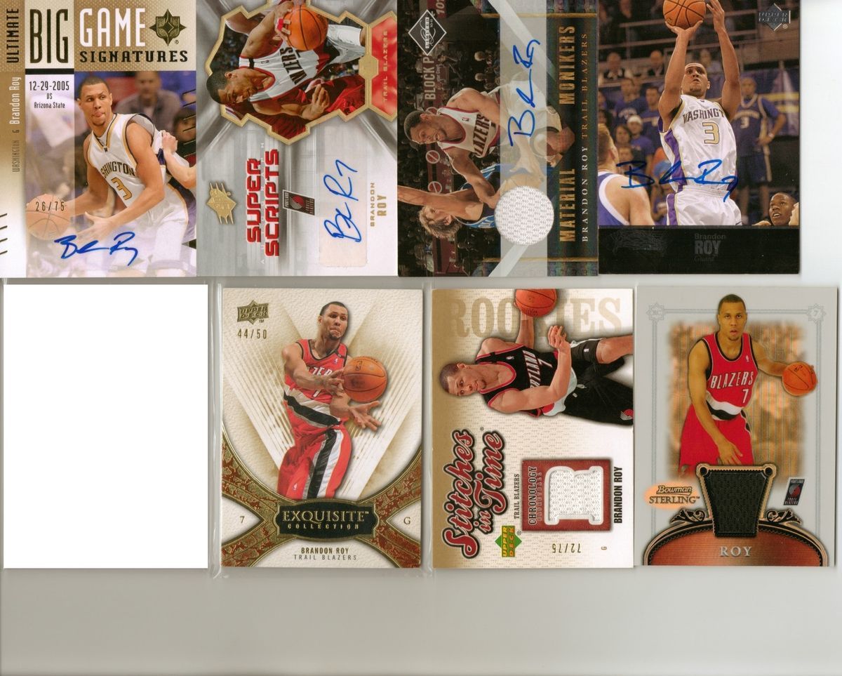 Brandon Roy UD Exquisite Limited Absolute Auto Patch Jersey 23 Card 