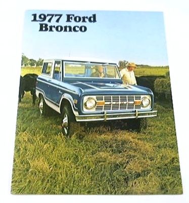 1977 77 Ford Bronco Truck SUV Brochure Sport Ranger 4WD