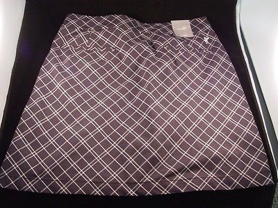 ashworth ladies golf skort size 12 black with white nwt