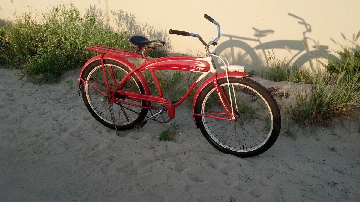 Elgin Mens Bicycle 1941 4 Star Deluxe Pre War Tank Skip Tooth Bicycle 