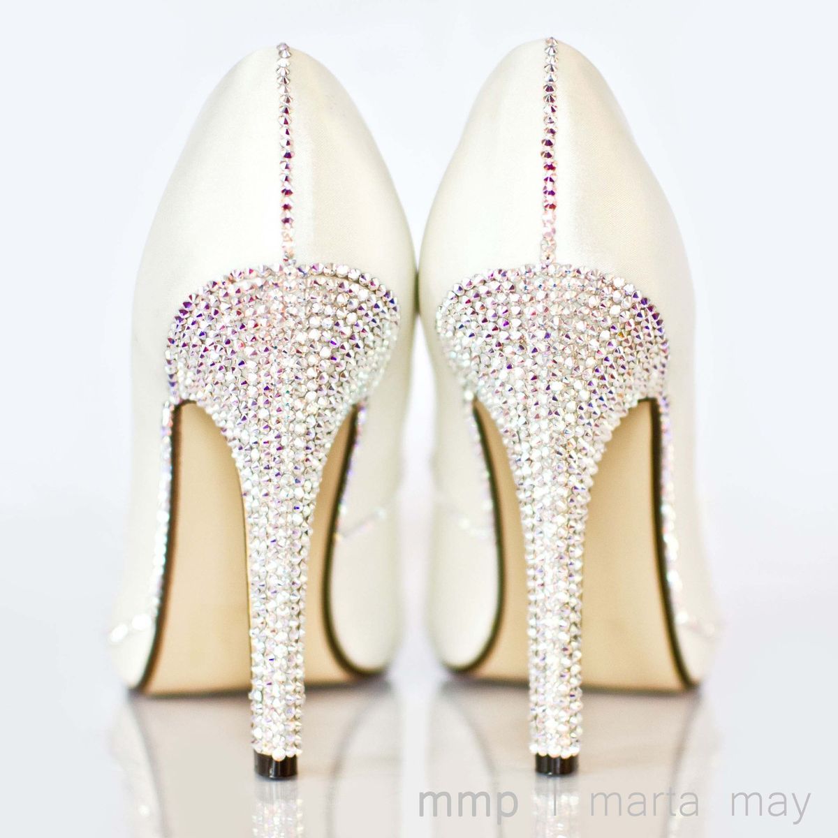 Alexandra Bridal Heels Shoes Hand Crystallized