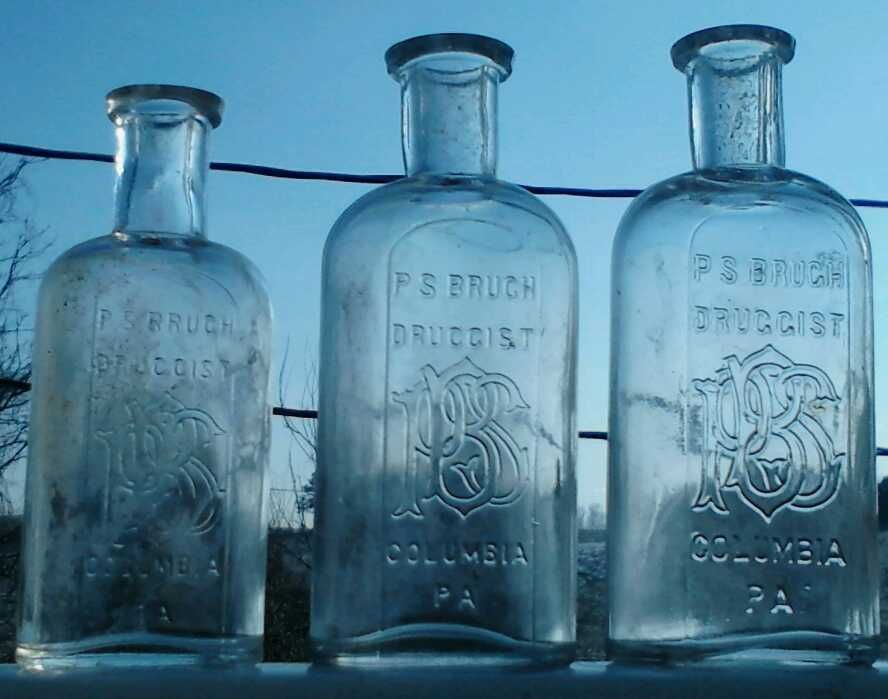  P s Bruch Druggist Bottle Columbia PA