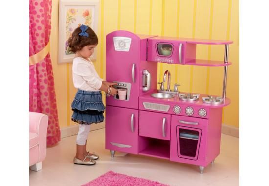 BonAppétit Our Vintage Kitchen in Bubblegum lets kids pretend they 